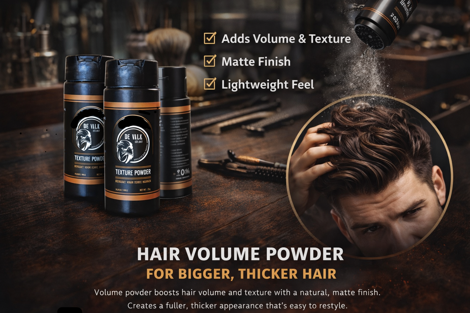 Textuurpoeder - Lichte fixatie. Maximale styling (3 stuks)